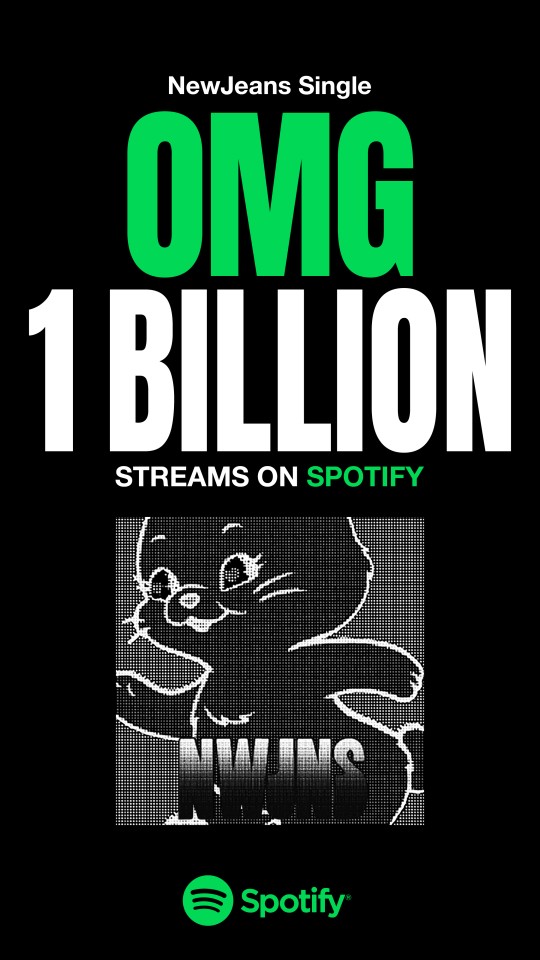 NewJeans' single album 'OMG' achieves 1 billion streams in approximately 300 days